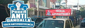 Camioneta del equipo AntiMostrenca
